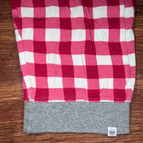 Honest Organic Cotton Pajamas Adult Medium Red Christmas Plaid - Picture 5 of 5